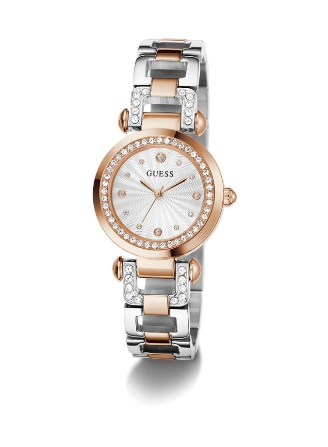 Guess Women's  Rose Gold Tone Case Silver Dial Quartz Watch GW0869L2 - Image 5